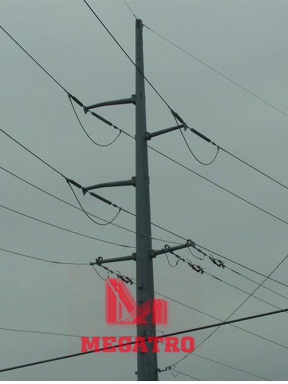 115KV Transmission pole - Qingdao Megatro Mechanical and Electrical ...